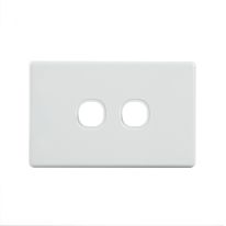 [040.000.0022] Classic 2 Gang Switch Cover - White