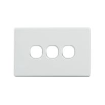 [040.000.0023] Classic 3 Gang Switch Cover - White