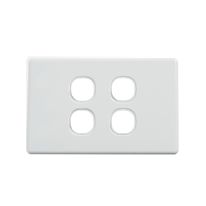 [040.000.0024] Classic 4 Gang Switch Cover - White