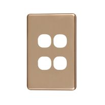 [040.000.0034] Classic 4 Gang Switch Cover - Gold