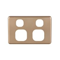 [040.000.0037] Classic Double Power Point Cover Plate - Gold