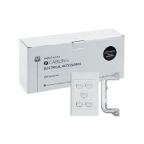[040.000.0065.10PACK] Ultima 5 Gang Switch 250V 16AX - Vertical - 10 Pack with 10 FREE C-Clips