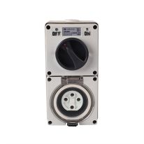 [040.000.0152] Combination Switched socket 4Pin IP66 500V 20A