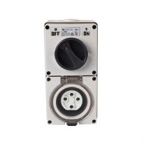 [040.000.0153] Combination Switched socket 4Pin IP66 500V 32A