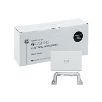 [040.000.0289.10PACK] Classic 1 Gang Switch 250V 16AX - Horizontal - 10 Pack with 10 FREE C-Clips