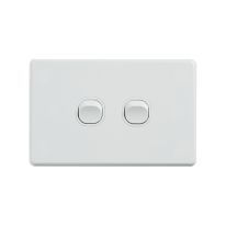 [040.000.0290] Classic 2 Gang Switch 250V 16AX - Horizontal