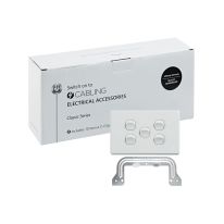 [040.000.0293.10PACK] Classic 5 Gang Switch 250V 16AX - Horizontal - 10 Pack with 10 FREE C-Clips