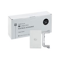 [040.000.0295.10PACK] Classic 1 Gang Switch 250V 16AX - Vertical - 10 Pack with 10 FREE C-Clips