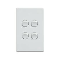 [040.000.0298] Classic 4 Gang Switch 250V 16AX - Vertical