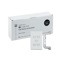 [040.000.0299.10PACK] Classic 5 Gang Switch 250V 16AX - Vertical - 10 Pack with 10 FREE C-Clips