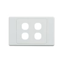 [040.000.0334] Ultima 4 Gang Switch Cover - White