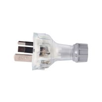 [040.000.0344] Rewireable Plug 250V 15A Clear - 10 Pack