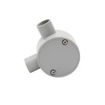 [040.040.0380] Junction Box 20mm 2 Way Right Angle - 10 Pack