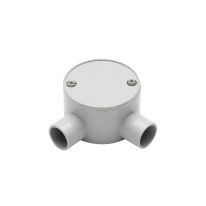 [040.040.0381] Junction Box 25mm 2 Way Right Angle - 10 Pack