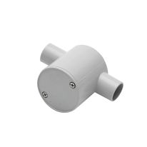[040.040.0391] Deep Junction Box 25mm 2 Way Through - 10 Pack