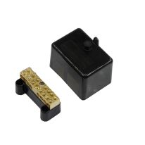 [040.050.0015] Neutral Link 100A 500V 7 Hole - Black