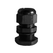 [040.050.0041] 20mm Nylon Cable Gland Long Threaded with Washer - 25 Pack