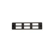 [015.004.0007] 6 Port SC Duplex / LC Quad FOBOT Faceplate suitable for 015.004.0026 & 015.004.0028