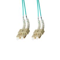 [015.013.4100] 0.5m SC-SC Flexi Boot OM4 Multimode Fibre Optic Duplex Patch Leads