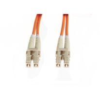 [FL.OM1LCLC05M] 0.5m LC-LC OM1 Multimode Fibre Optic Cable: Orange