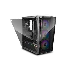 DeepCool DP-ATX-MATREXX70-BKG0P-3F Black Matrexx 70 3F RGB Mid Tower Chassis