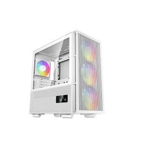Deepcool R-CH560-WHAPE4D-G-1 CH560 Digital White Tempered Glass E-ATX Case