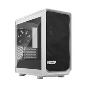 Fractal Design FD-C-MES2M-02 Meshify 2 Mini White Tempered Glass mATX Computer Case Clear Tint