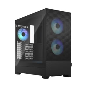 Fractal Design FD-C-POR1A-06 Pop Air RGB Black Tempered Glass Clear Tint Mid-Tower ATX Case