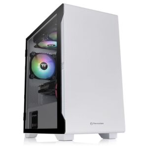 [CA-1Q9-00S6WN-00] Thermaltake CA-1Q9-00S6WN-00 S100 Snow Edition Tempered Glass Micro ATX Case