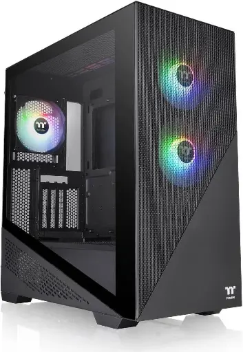 [CA-1S4-00M1WN-00] Thermaltake CA-1S4-00M1WN-00 Divider 370 Tempered Glass ARGB Mid Tower ATX Case Black Edition