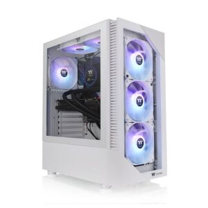 [CA-1X3-00M6WN-00] Thermaltake CA-1X3-00M6WN-00 View 200 ARGB Tempered Glass Mid Tower Case Snow Edition