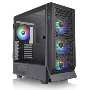 [CA-1X5-00M1WN-00] Thermaltake CA-1X5-00M1WN-00 Ceres 500 Tempered Glass ARGB Mid Tower E-ATX Case Black Edition