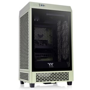 [CA-1X9-00SEWN-00] Thermaltake CA-1X9-00SEWN-00 The Tower 200 Tempered Glass Mini ITX Case Matcha Green Edition