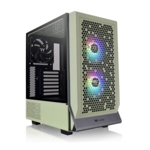 [CA-1Y2-00MEWN-00] Thermaltake CA-1Y2-00MEWN-00 Ceres 300 Tempered Glass ARGB Mid Tower E-ATX Case Matcha Green Edition