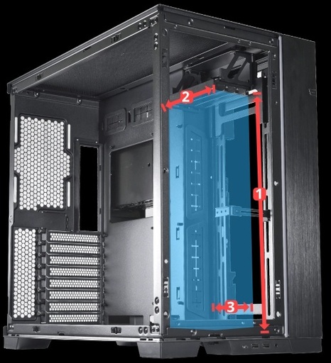 [O11DE-9X] Lian-Li O11DE-9X Upright GPU Bracket - Black