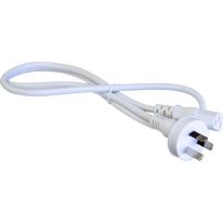 [011.180.1014] IEC C13 Power Cord 10A 1m White