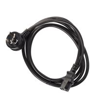 [011.180.0019] 2m IEC Right Angle Mains with C13 Power Cable | Black