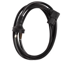 [011.180.0016] 2m Right Angle IEC C13 10A Power Cable | Black