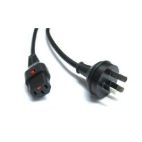 [011.180.2123] 2m Lockable IEC C13 - Australian 3-Pin Plug