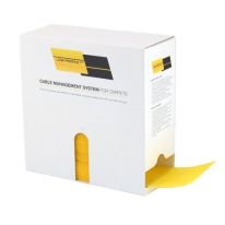 [013.012.1051] Cable Cover for Carpet - Box of 25m : Yellow