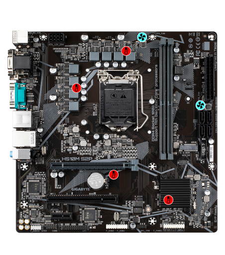 [GA-H510M-S2P] H510M S2P Micro ATX LGA1200 Motherboard GA-H510M-S2P