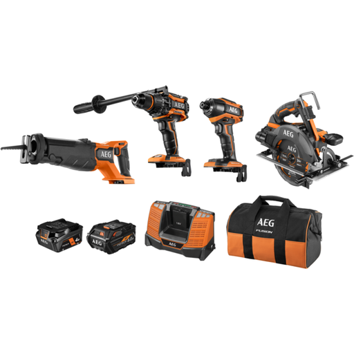 [A18FOX464B] 18V 4-Piece FUSION Combo Kit A18FOX464B
