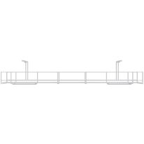 [013.294.8000] OE Elsafe Prodigy 750 mm Single Tier Cable Management Basket White