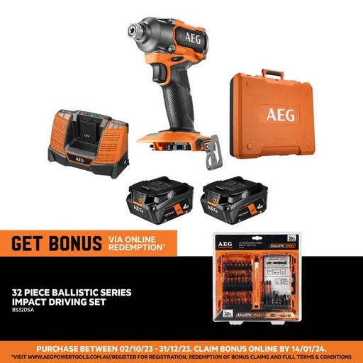 [A18IDB342C] 18V Brushless 3-Speed Impact Driver 4.0Ah FORCE Kit A18IDB342C