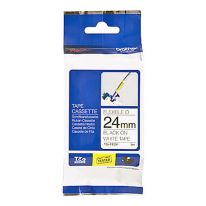 [003.024.0251] Brother TZEFX251 | 24mm BLACK on WHITE Flexible TZE Tape
