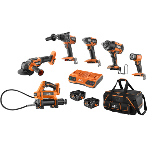 [A18FX6B252B] 18V FUSION Brushless 6-Piece Heavy Machinery Kit