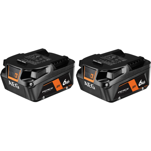 [A18OBC62] 18V 6.0Ah FORCE Battery Twin Pack A18OBC62