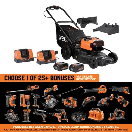 [ALM18BS6] 2X18V (36V) 6.0Ah 18" FUSION Lawn Mower Kit ALM18BS6