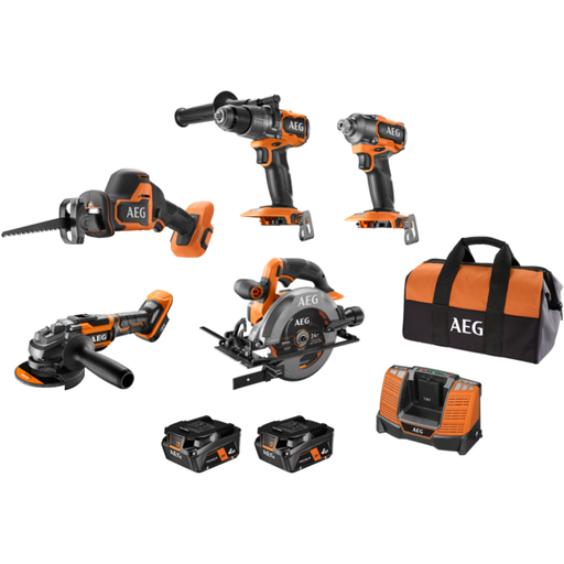 [A18XB5B142B] 18V FUSION/Brushless 5-Piece 4.0Ah Kit A18XB5B142B