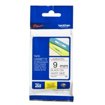 [003.025.0221] Brother Strong Adhesive TZe Tape - Black on White - 9mm